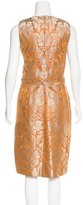 Thumbnail for your product : Oscar de la Renta Sleeveless Jacquard Dress