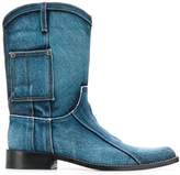 Thumbnail for your product : Martine Rose denim cowboy boots