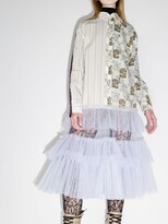 Thumbnail for your product : Viktor & Rolf Neutrals Quattro Camicie Midi Tulle Shirt Dress