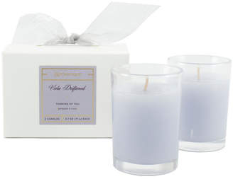 Aromatique Viola Driftwood Boxed set with two Votive Candles