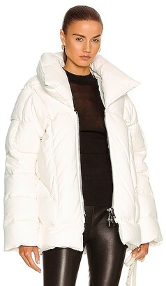 Tom Ford Leather Puffer Jacket in White - ShopStyle