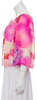 Thumbnail for your product : Ungaro Silk Floral Motif Blouse Pink Silk Floral Motif Blouse