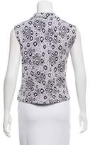 Thumbnail for your product : St. John Patterned Sleeveless Top