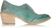 Thumbnail for your product : Frye Maggie washed-leather heeled brogues