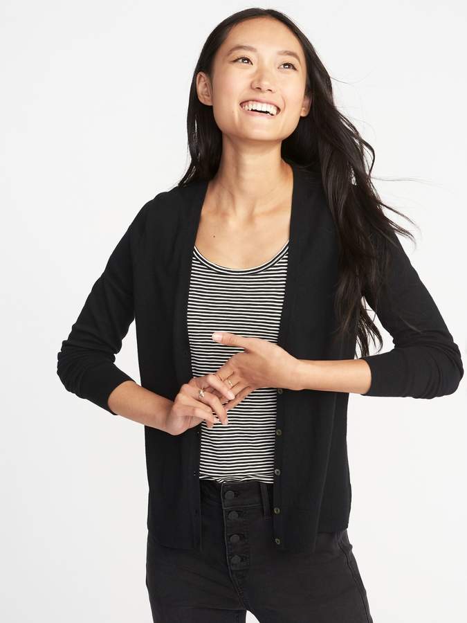 Front Cardigan Old Navy Long Black Cardigan Fashion Look Featuring