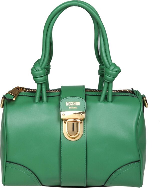 Moschino Logo Printed Bowling Bag ShopStyle