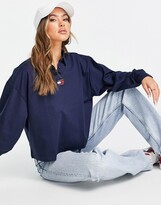 Thumbnail for your product : Tommy Jeans flag logo polo shirt in navy