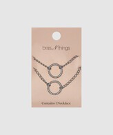 Thumbnail for your product : Bras N Things Infinity Necklace & Bracelet 2 Pack - Silver
