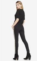 Thumbnail for your product : Express Mid Rise Aztec Embroidered Jean Legging