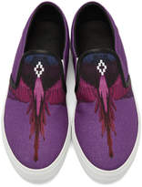 Thumbnail for your product : Marcelo Burlon County of Milan Purple Wings Sneakers