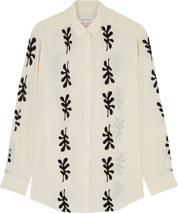 Matteau Printed Silk Shirt
