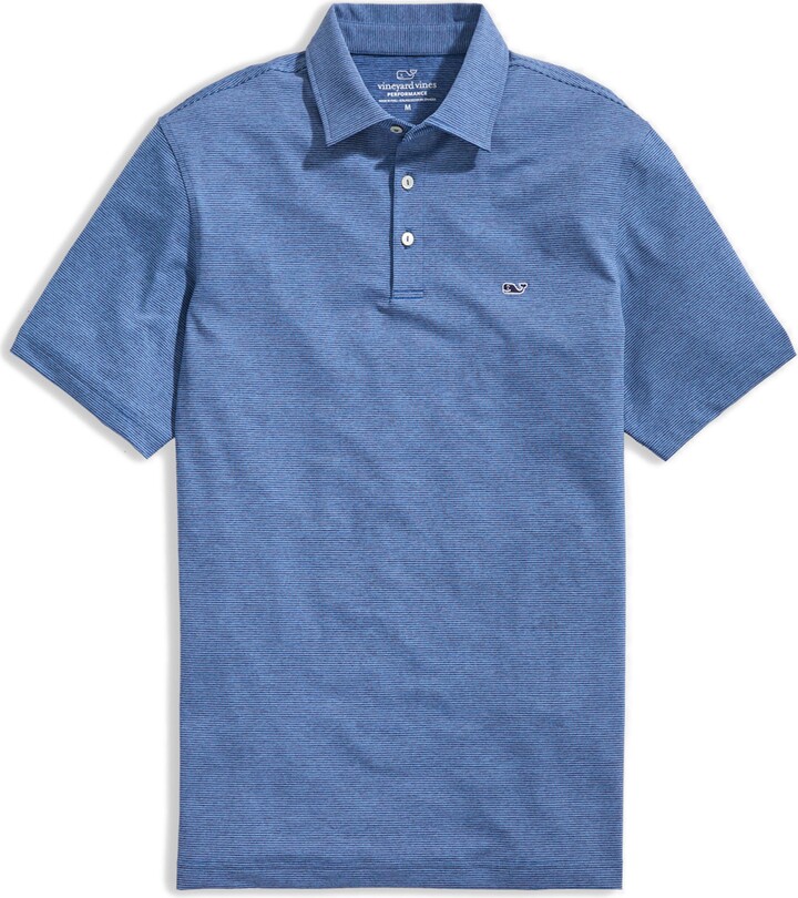 Vineyard Vines St. Jean Stripe Sankaty Performance Polo