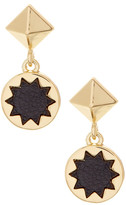 Thumbnail for your product : House Of Harlow Small Leather Sunburst Drop Earrings