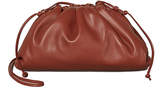 Thumbnail for your product : Bottega Veneta Mini Leather Pouch Clutch Crossbody Bag in Rust & Gold | FWRD