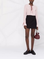 Thumbnail for your product : RED Valentino Tie-Detail Silk Blouse