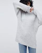 Thumbnail for your product : ASOS DESIGN chunky sweater in rib with crew neck