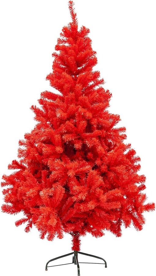 Northern Lights Northlight 6Ft Scarlett Red Pine Artificial Christmas