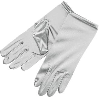 ZaZa Bridal Shiny Stretch Satin Dress Gloves Wrist Length