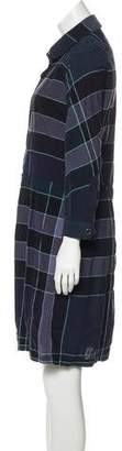 Burberry Nova Check Knee-Length Dress Blue Nova Check Knee-Length Dress