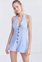 Thumbnail for your product : Cooperative Parker Button-Front Halter Romper