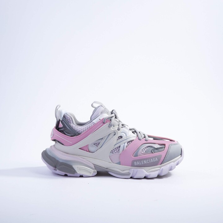 Balenciaga Womens Track LED Grey Pink Trainers - ShopStyle Sneakers &  Athletic Shoes