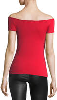 Thumbnail for your product : Helmut Lang Off-the-Shoulder Stretch Jersey Tee