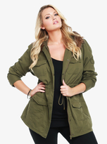 Thumbnail for your product : Torrid Fur Trimmed Twill Parka Coat