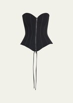 Fable Seamed Zip Front Bustier 