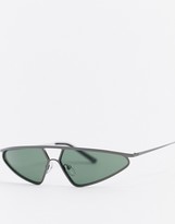 Thumbnail for your product : Jeepers Peepers gunmetal frame sunglasses