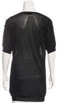 Thumbnail for your product : Valentino Embellished Short Sleeve Top w/ Tags