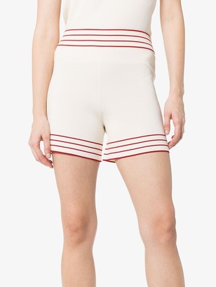 ODYSSEE Stripe Trim Knit Shorts