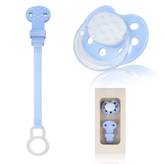 Thumbnail for your product : Armani Junior Armani JuniorBlue Baby Dummy & Clip Set