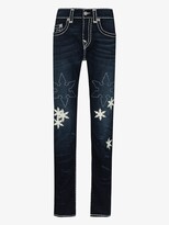 Thumbnail for your product : True Religion Rocco Super T White Star Patch Jeans