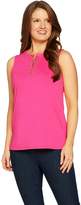 Thumbnail for your product : Susan Graver Butterknit Sleeveless Top with Zipper