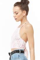 Thumbnail for your product : Forever 21 Plaid Smocked Halter Crop Top