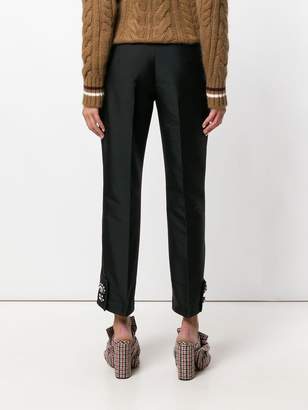 No.21 embellished flared trousers