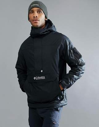 Columbia Challenger Pullover Jacket Hooded Insulated in Black