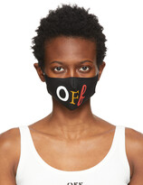 Thumbnail for your product : Off-White Black & Multicolor Typo Mix Simple Mask