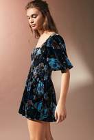 Thumbnail for your product : Urban Outfitters Patsy Smocked Velvet Romper