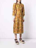 Thumbnail for your product : Tory Burch Wallpaper Floral Silk Dress