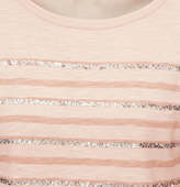 Thumbnail for your product : LOFT Sequin Stripe Tee