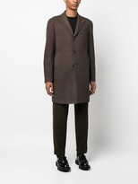 Thumbnail for your product : Tagliatore Single-Breasted Houndstooth Coat