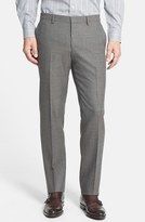 Thumbnail for your product : HUGO BOSS 'Genesis' Flat Front Wool Blend Trousers