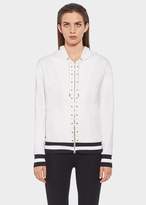 Thumbnail for your product : Versace Stud Zip Hooded Sweatshirt