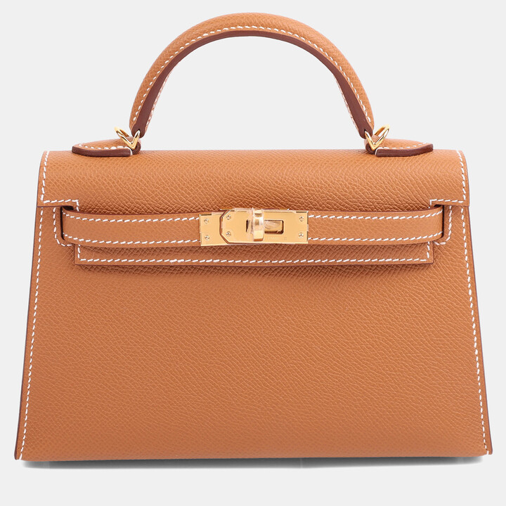 Hermes Gold Epsom Mini Kelly 20 II GHW