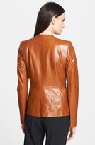 Thumbnail for your product : Lafayette 148 New York 'Yelena' Varnished Leather Jacket