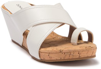 donald pliner gala suede wedge sandal