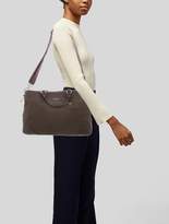 Thumbnail for your product : Tumi Leather-Trimmed Nylon Tote silver Leather-Trimmed Nylon Tote