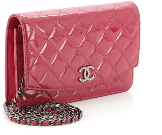 Chanel Brilliant Wallet on Chain Quilted Patent - ShopStyle
