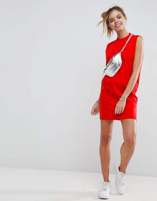 ASOS Sleeveless T-Shirt Dress With V Back